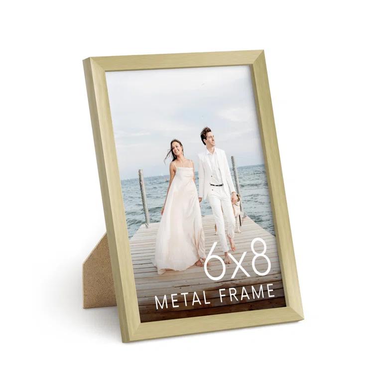 Haus and Hues Aluminum Frame (Set Of 1) Metal Picture Frame