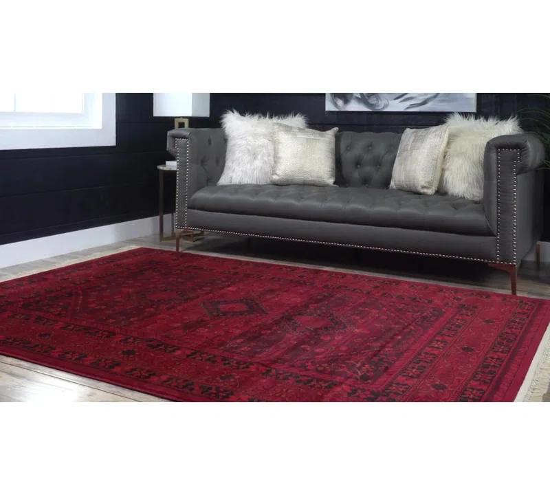Lark Manor™ Amro Oriental Red Area Rug