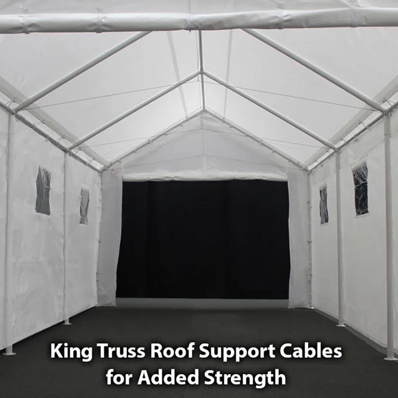 King Canopy Hercules 10ft 8in x 20ft Steel Frame Enclosed Canopy Garage