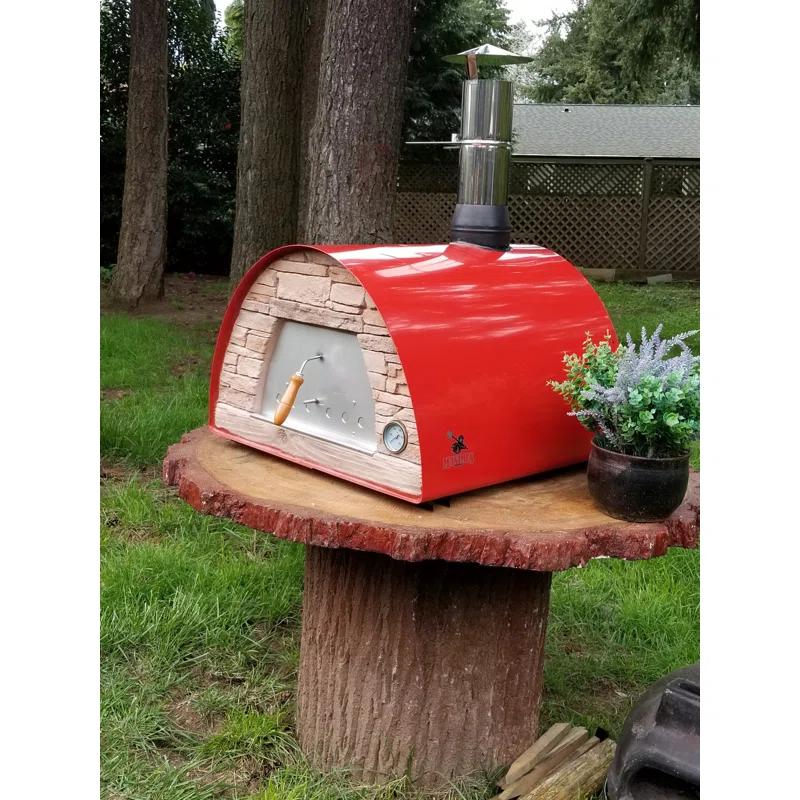 Authentic Pizza Ovens Authentic Pizza Ovens Stainless Steel Countertop Wood Burning Pizza Oven