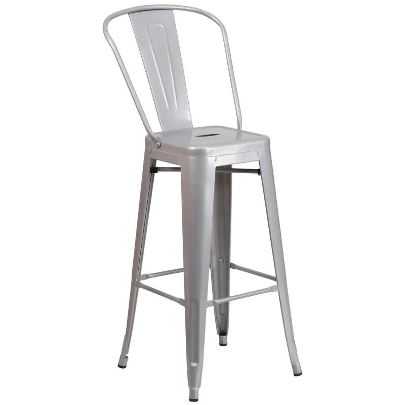 Flash Furniture Metal Outdoor Stool