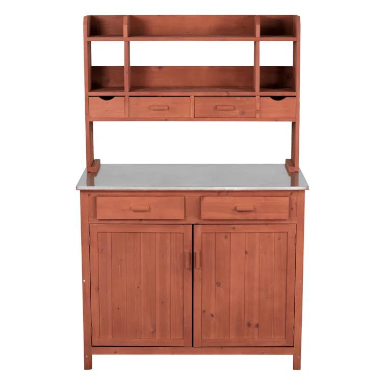 Leisure Season Outdoor Entertainment 42'' Stainless Steel Freestanding Drawers