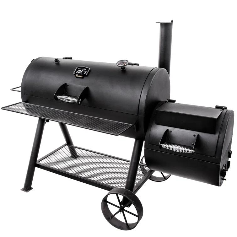 Oklahoma Joe's Oklahoma Joe's 1060 sq. in. Longhorn Reverse Flow Offset Smoker, Black