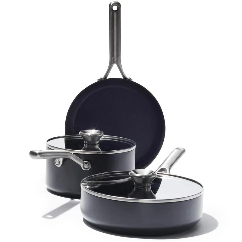 OXO OXO 5 Pieces Hard-Anodized Aluminium Non Stick Cookware Set