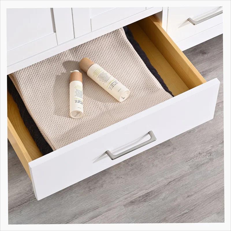 DSUNNER 60 in Bathroom Vanity without Top and Sink, 60 inch Modern Freestanding Bathroom Storage Only
