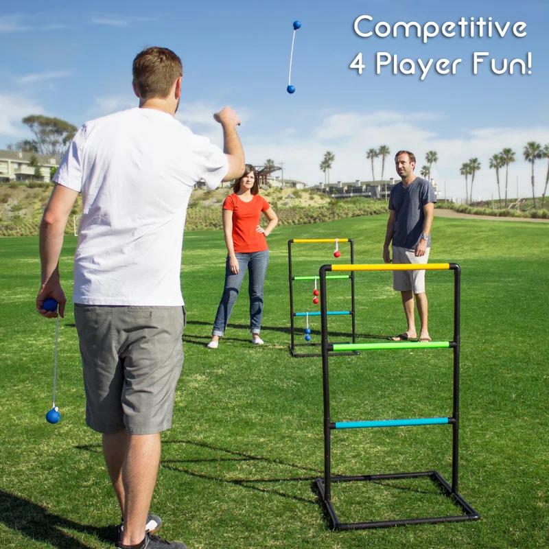 GoSports GoSports Indoor Outdoor Ladder Toss Game Set - Backyard Lawn Game - Rubber Bolos, Carrying Case and Score Trackers