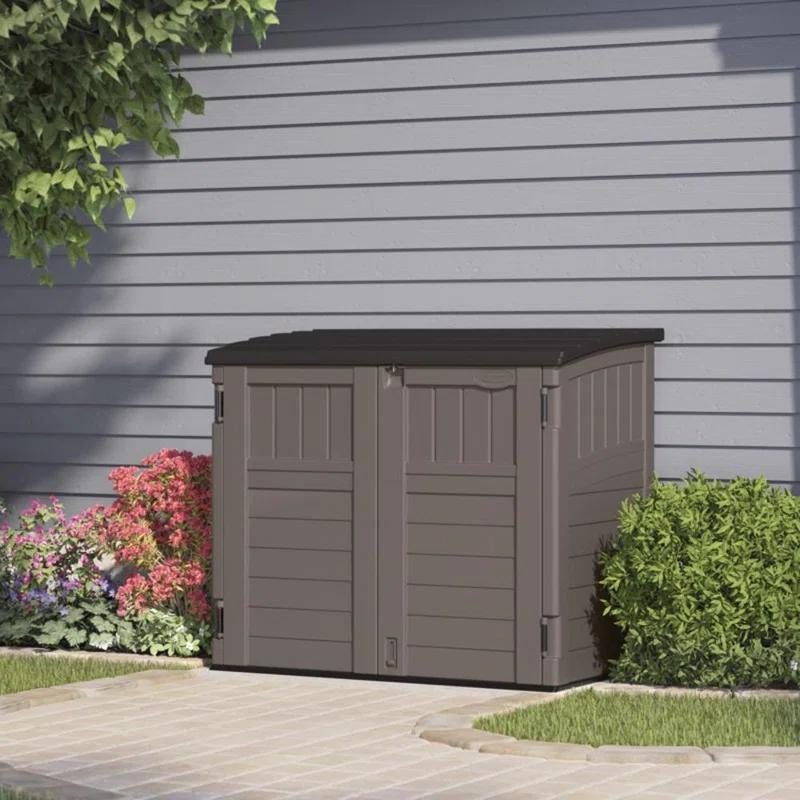 Suncast Suncast Outdoor Resin Horizontal Storage Shed