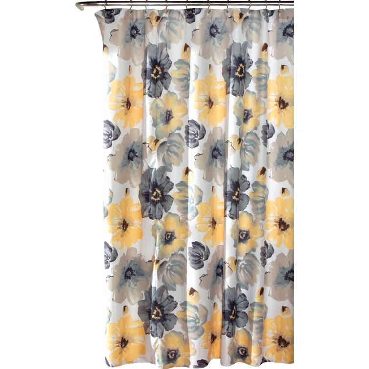 Lush Decor Floral Single Shower Curtain & Reviews | Wayfair