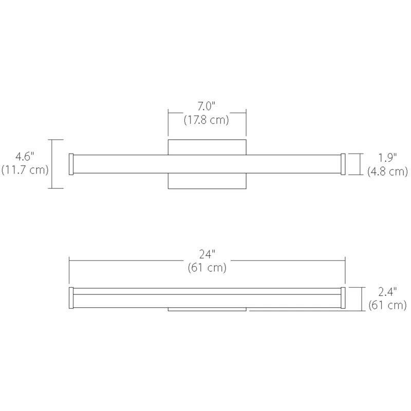 Blackjack Lighting Vector 24" Vanity