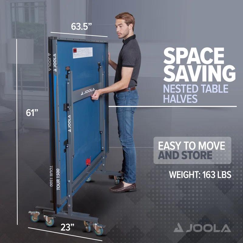 Joola USA JOOLA Tour Regulation Size Foldable Indoor Table Tennis Table