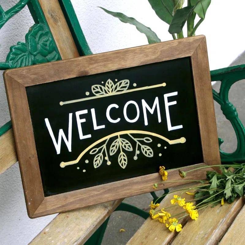 VersaChalk VersaChalk Steel Reversible Mini Magnetic Chalkboard, Up to 2' Size  + Fine Tip White Marker