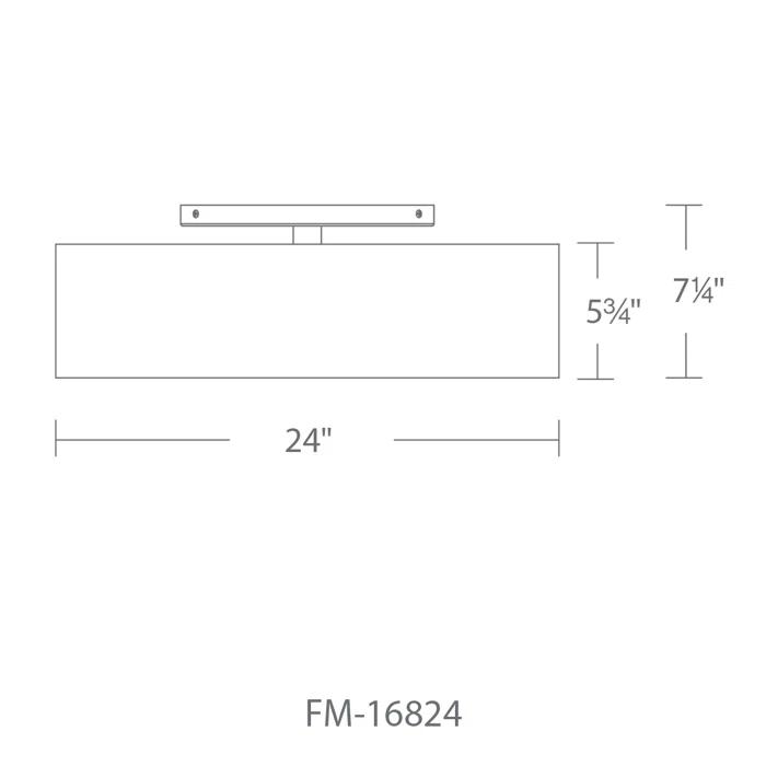 Modern Forms Metropolis Fabric LED Flush Mount