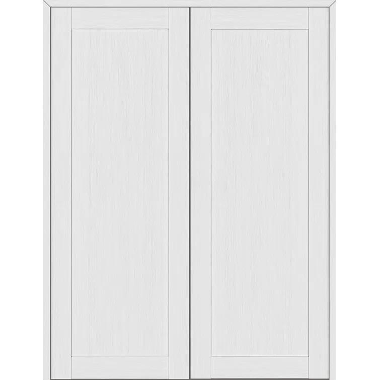 Belldinni 1 Panel Shaker Manufactured Wood Paneled Double Swing Interior Door
