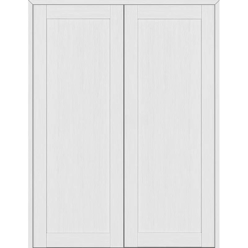 Belldinni 1 Panel Shaker Manufactured Wood Paneled Double Swing Interior Door