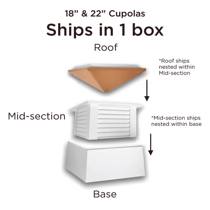 Good Directions Manchester Rooster Cupola & Weathervane Set