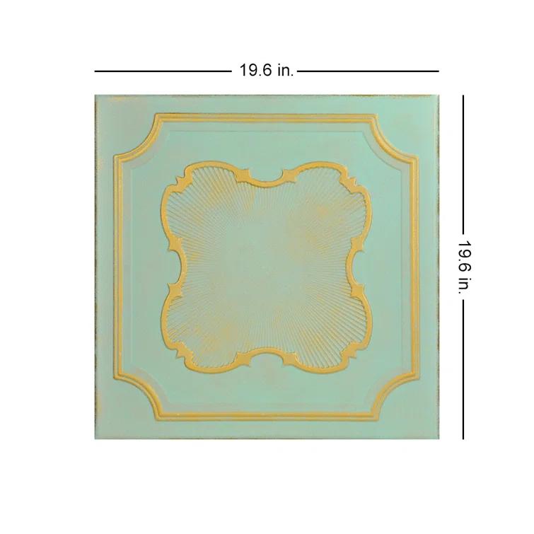 A La Maison Ceilings Coronado 1.6 ft. x 1.6 ft. Polystyrene Glue-up Ceiling Tile (Set of 48)