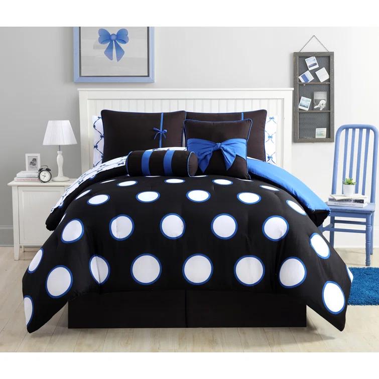 VCNY Sophie Polka Dot Bed-in-a-Bag Comforter Set