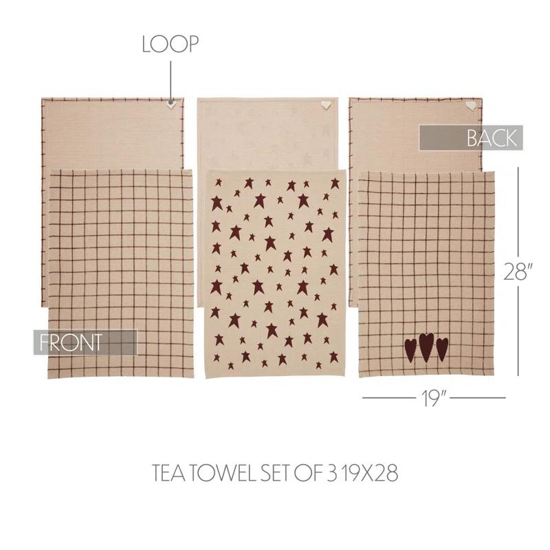Foundry Select Laga Plaid Tea Towel Kitchen Towel (Set of 3)