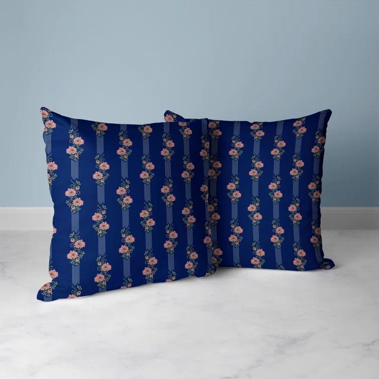 Amrita Sen Floral Luminosity Floral Indoor/Outdoor Reversible Throw Pillow
