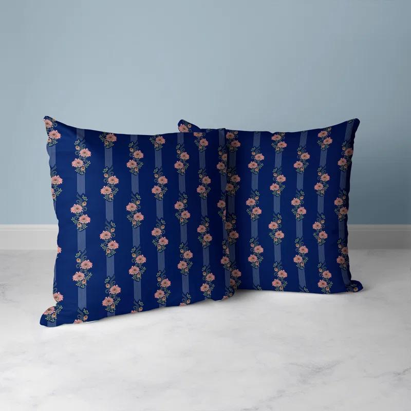 Amrita Sen Floral Luminosity Floral Indoor/Outdoor Reversible Throw Pillow