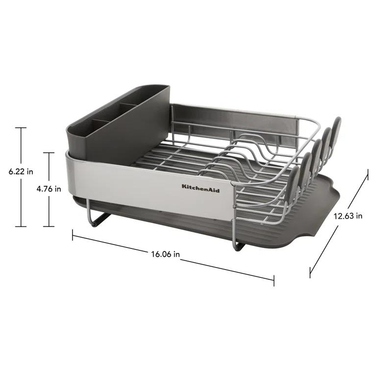 KitchenAid® Compact Stainless Steel Dish Rack, 16.06-Inch