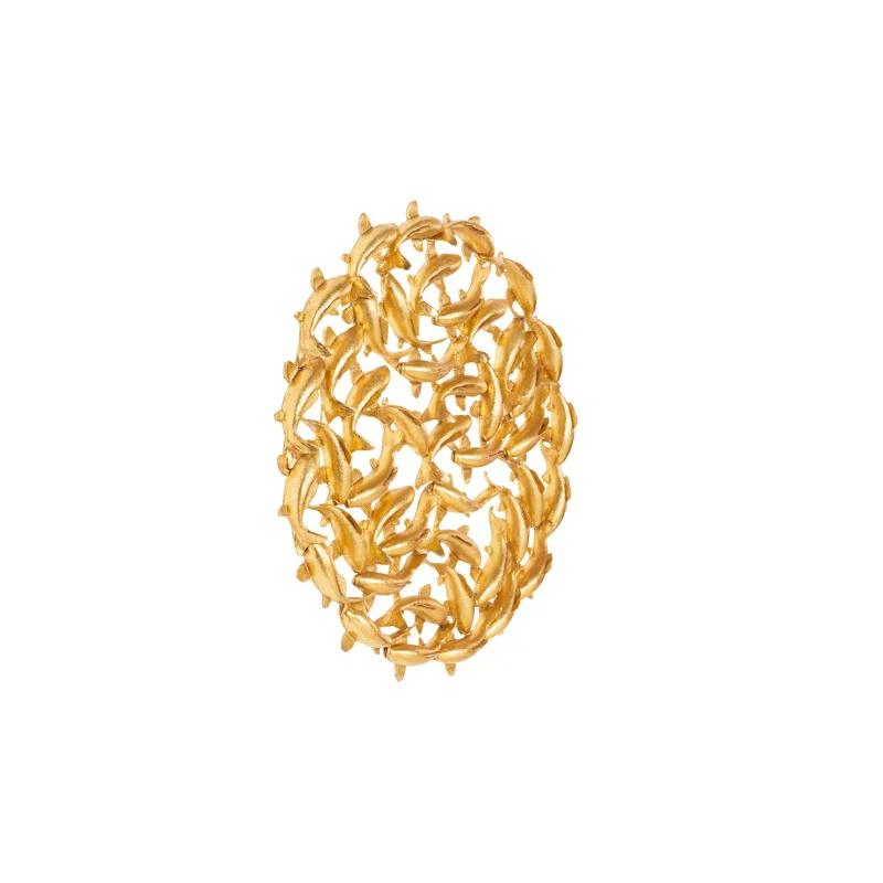 Phillips Collection Koi Wall Art, Gold Leaf