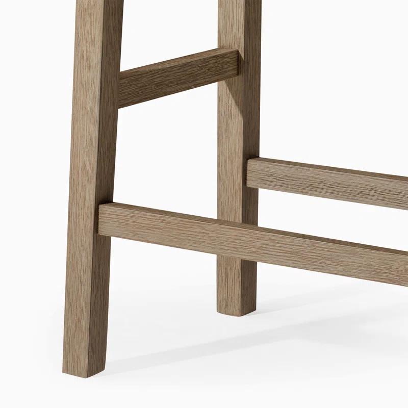Maven Lane Maven Lane Emerson Kitchen Stool with Vegan Leather Upholstery