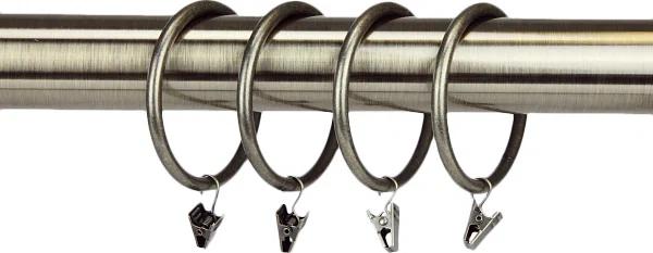 Symple Stuff Benham Steel Curtain Rings (Set of 10)