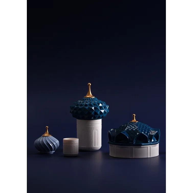 LLADRÓ South Tower Candle 1001 Lights. Unbreakable Spirit Scent. Porcelain Candle.