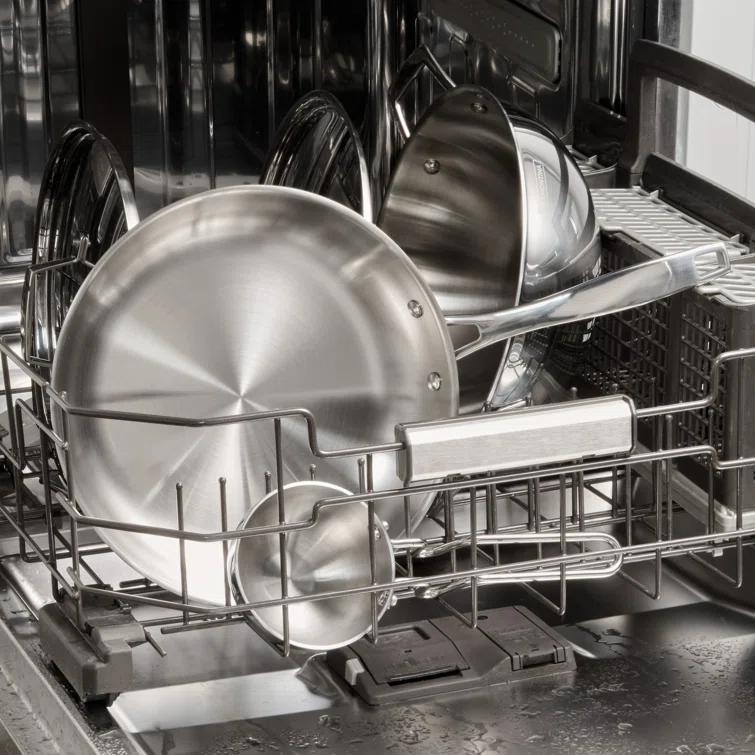 Tramontina Tramontina Utsava Tri-Ply Clad Stainless Steel Kadai with Lid, Kadhai Pot for Indian Cooking