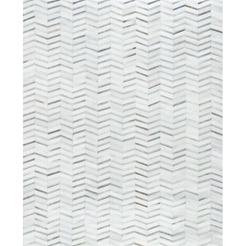Pasargad Cowhide Chevron Rug