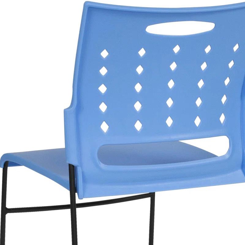 Flash Furniture 881 lb. Capacity Sled Base Stack Chair with Carry Handle and Air-Vent Back