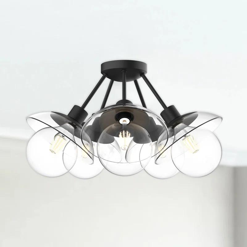 Alora Mood Francesca Glass Semi Flush Mount