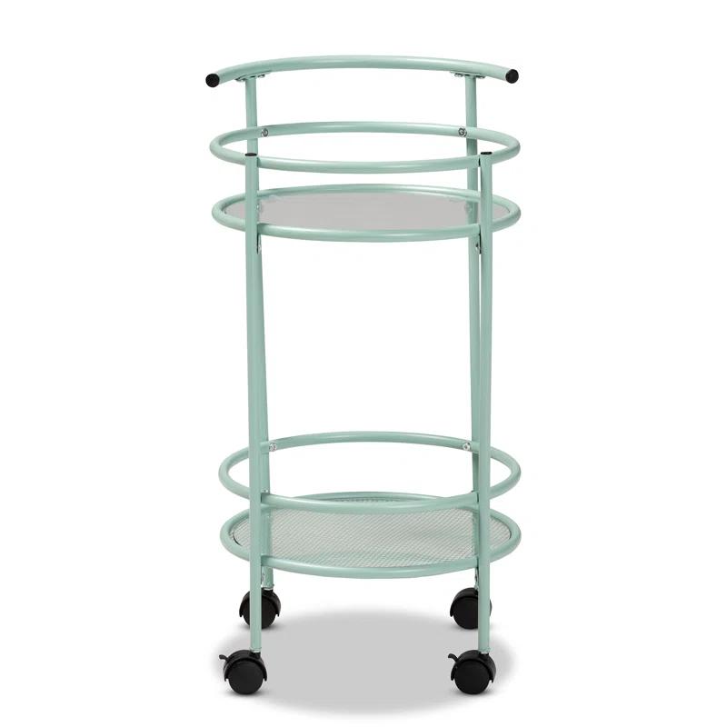 Ebern Designs Yaslynn Metal Bar Cart