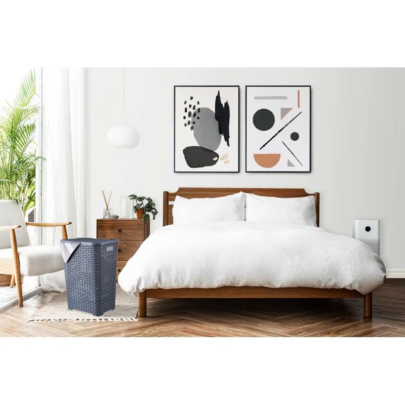 Rebrilliant Plastic Laundry Hamper with Handles