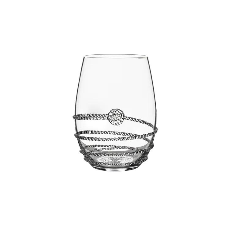 Juliska Heritage 12 oz. Stemless Wine Glass Assorted (Set of 4)