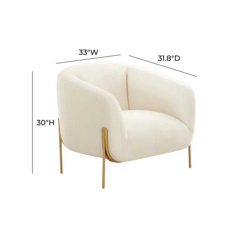 TOV Furniture Kandra Velvet Accent Chair