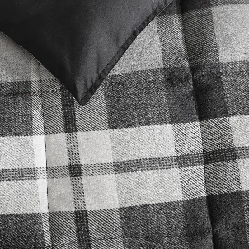 Nautica Nautica Crossview Plaid Microsuede Blue Comforter Set