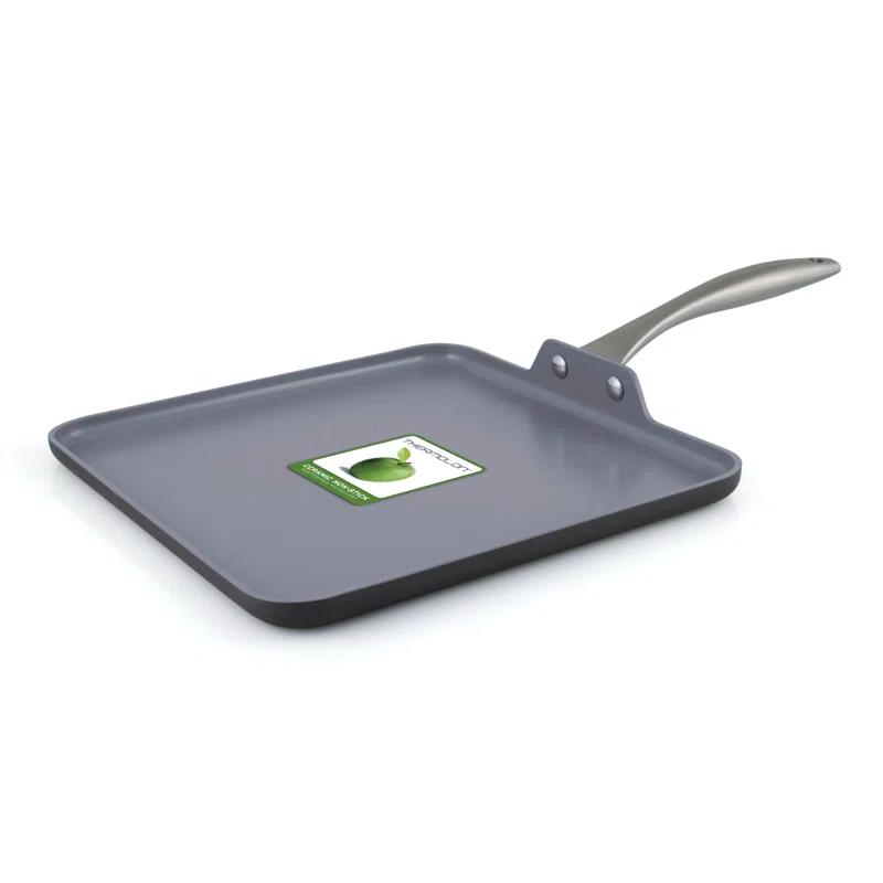 GreenPan Lima Healthy Ceramic Nonstick Hard-Anodized Rectangular Griddle