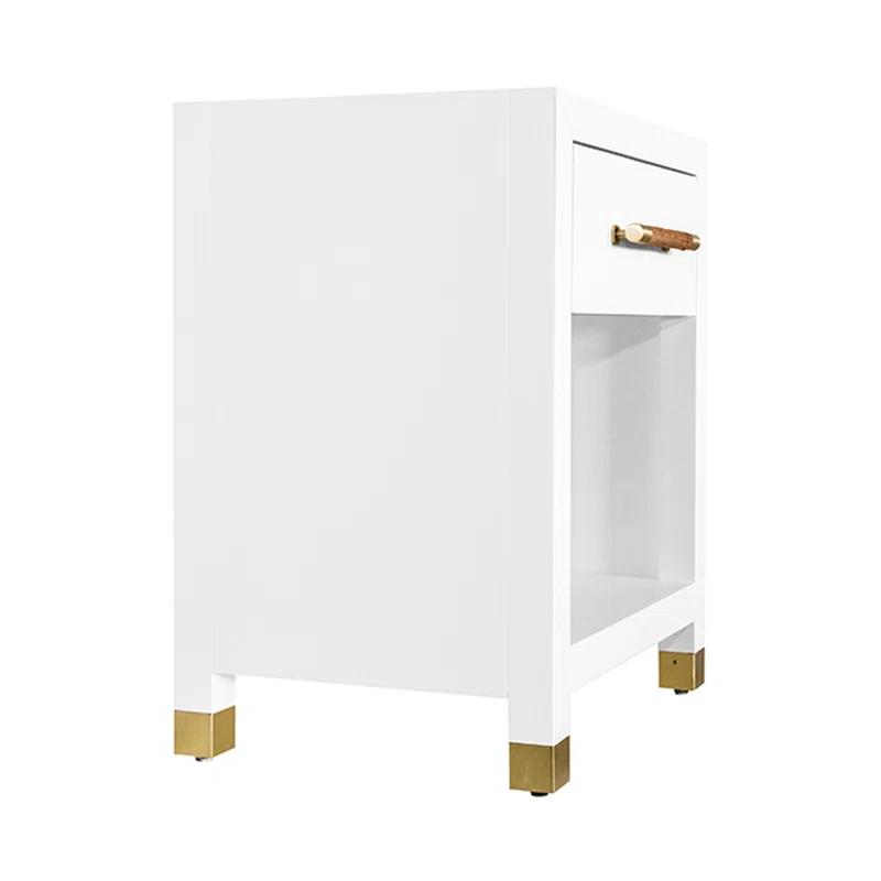 Worlds Away Pelham End Table with Storage
