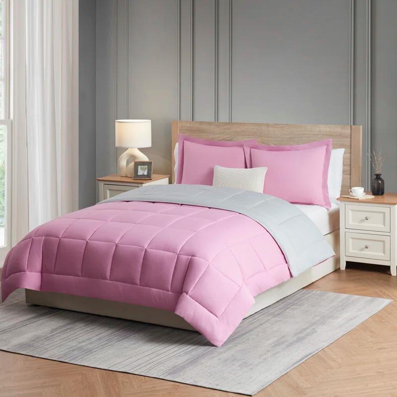 Nestl Nestl All Season Solid Lightweight Down Alternative Reversible Comforter