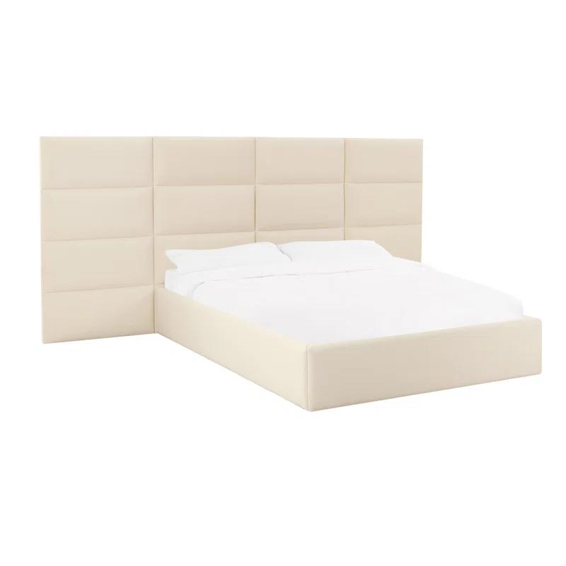 TOV Furniture Eliana Velvet Bed with Wings