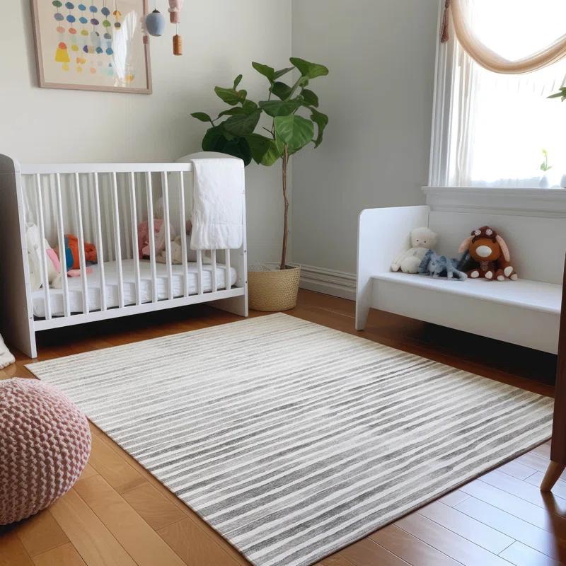 Premium Machine Washable Cerrito AMF187 Gray Rug