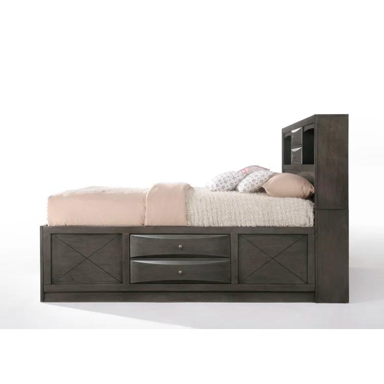Wildon Home® Elyne Bookcase Storage Bed