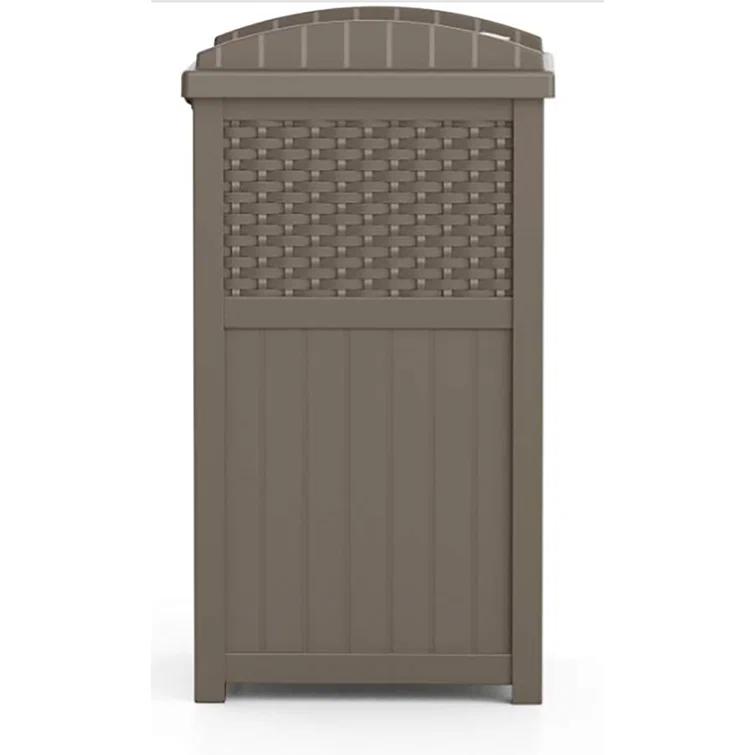 Suncast Suncast 33 Gallon Manual Lift Trash Hideaway Container