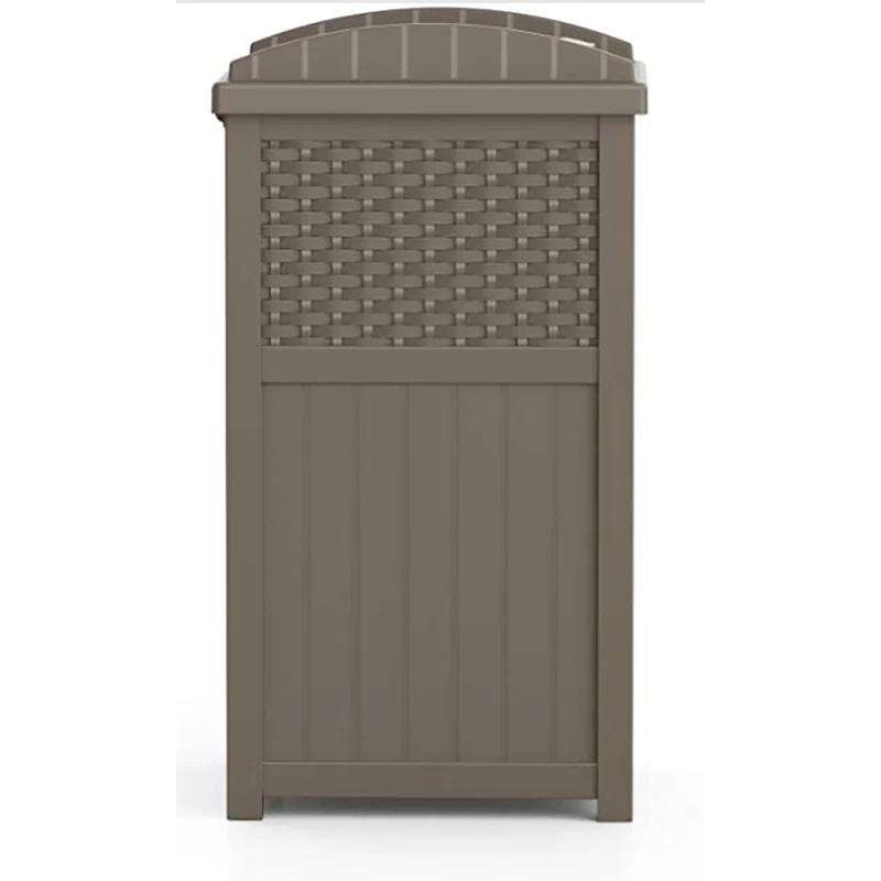 Suncast Suncast 33 Gallon Manual Lift Trash Hideaway Container
