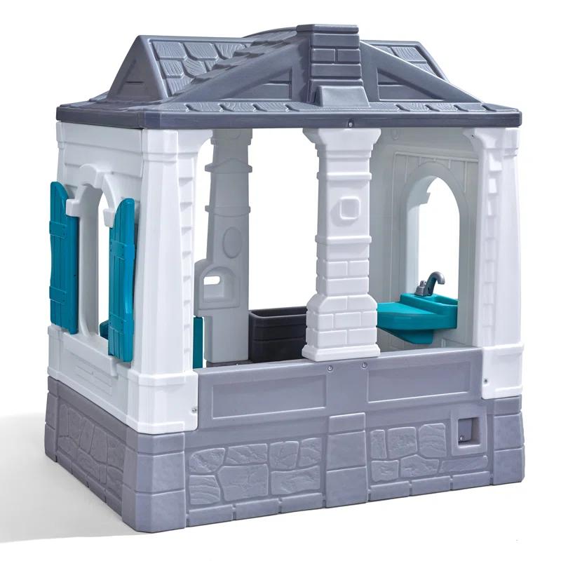 Step2 Step2 Neat & Tidy Cottage Homestyle Edition Kids Outdoor Playhouse for Toddlers