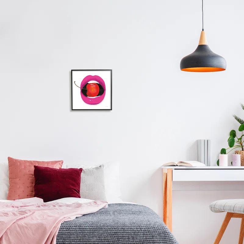 Stupell Industries " Biting Cherry Lips " by Mercedes Lopez Charro