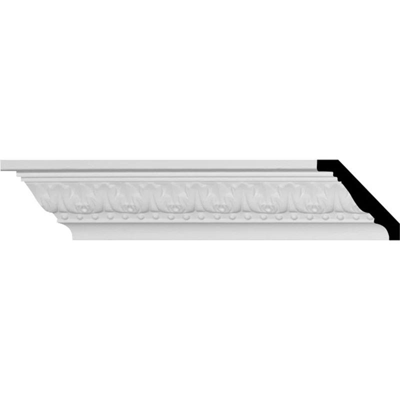 Ekena Millwork Endurathane Nadia Crown Moulding, 2 3/8"H x 2 3/8"P x 3 1/4"F x 94 1/2"L, (1 1/2" Repeat), Factory Primed