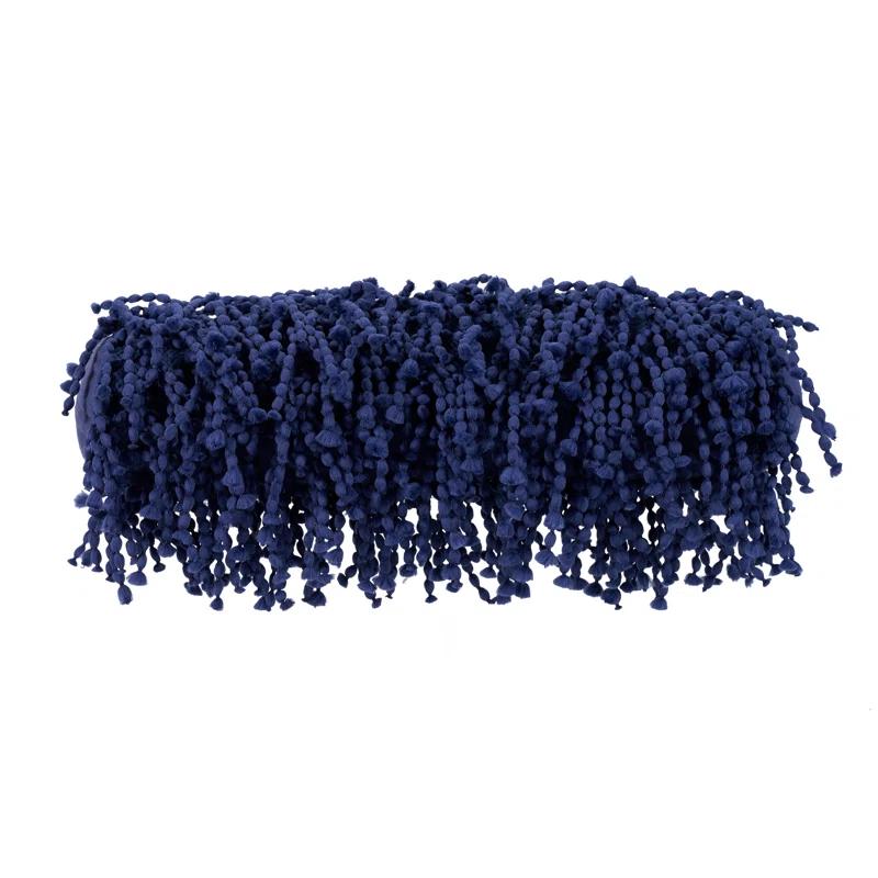 Mina Victory DC059-005020 Fringed Cotton Blend Reversible Throw Pillow